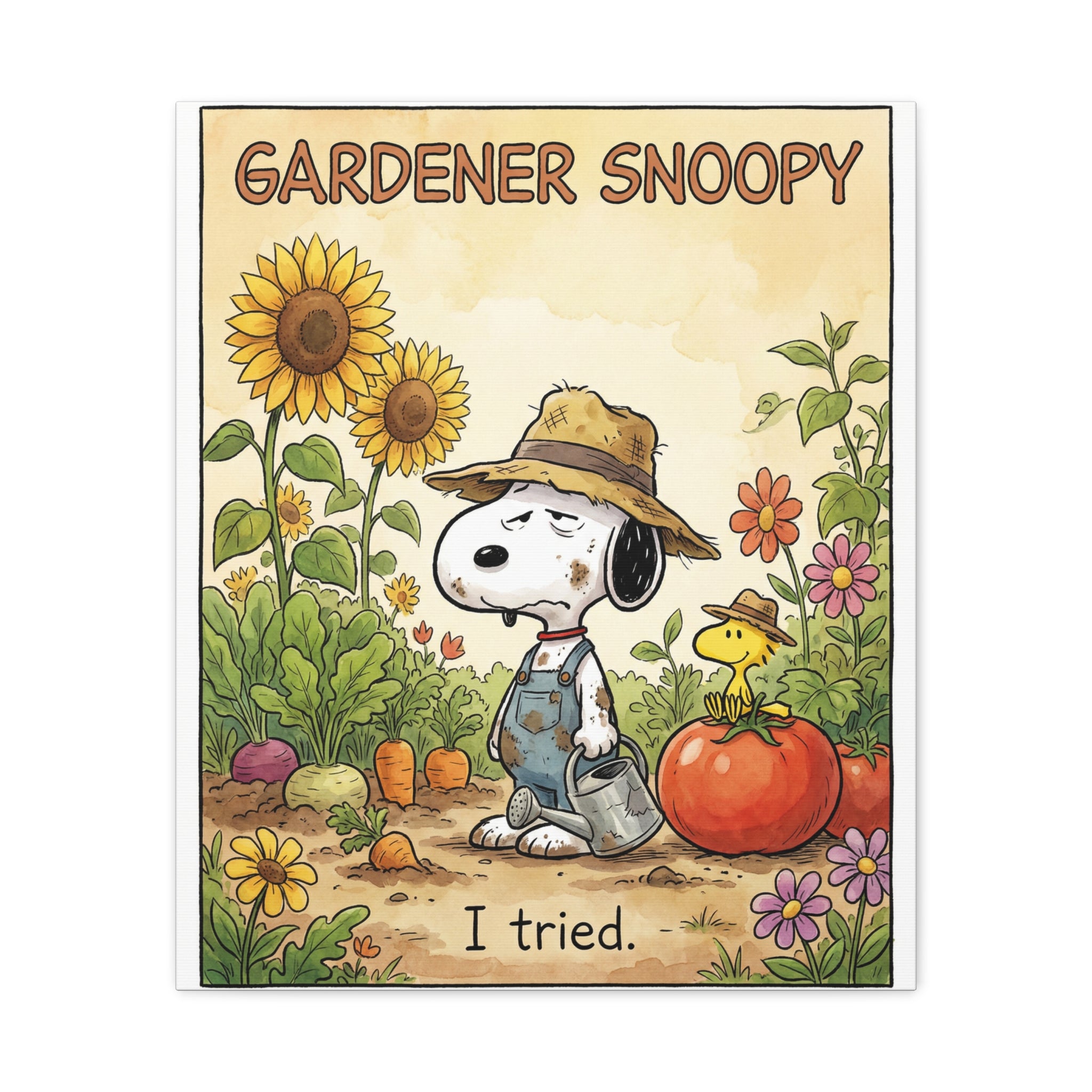 Gardener Snoopy I Tried Canvas