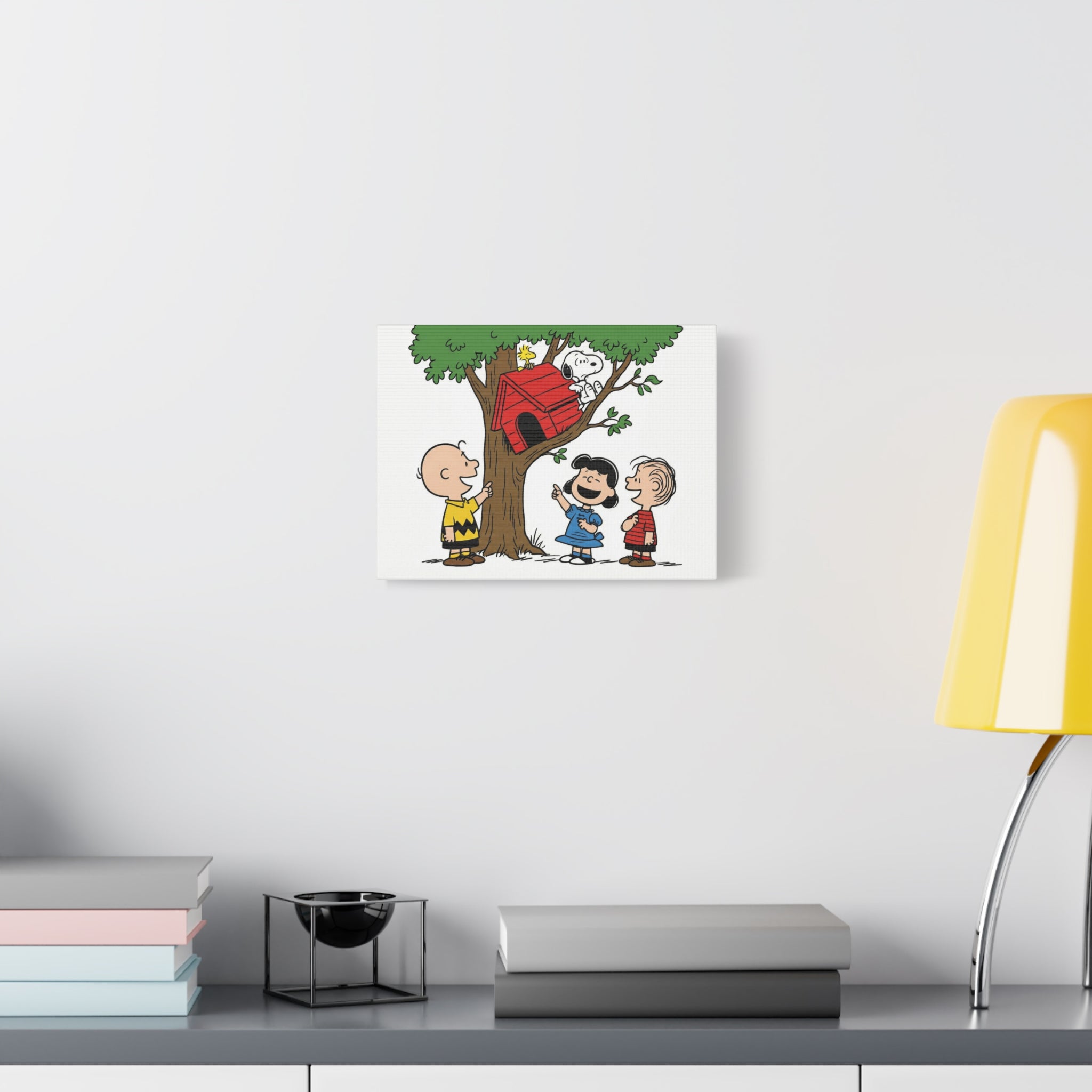 Peanuts Snoopy Red Doghouse Canvas