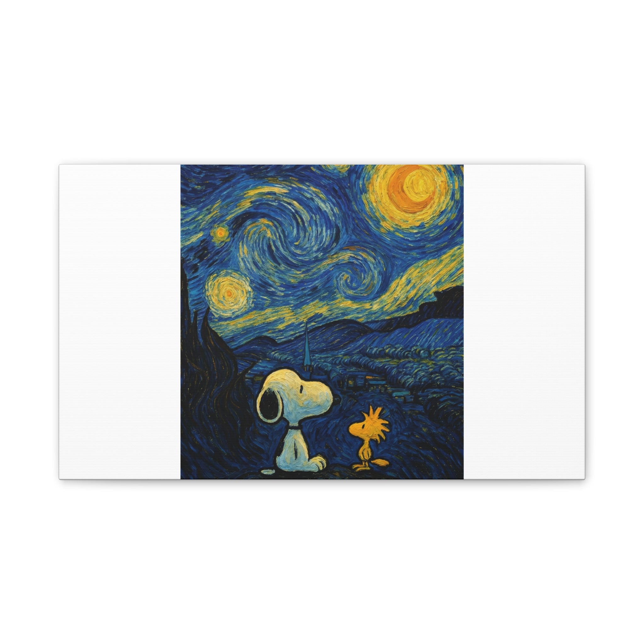 Snoopy Paris Autumn Canvas
