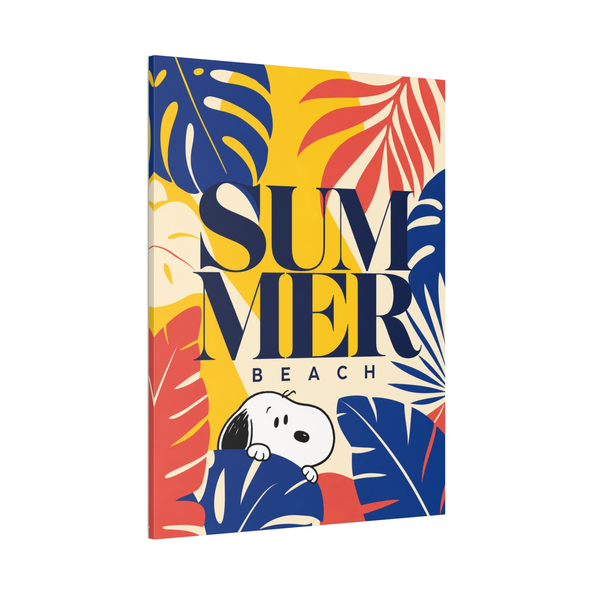 Snoopy Summer Beach Canvas