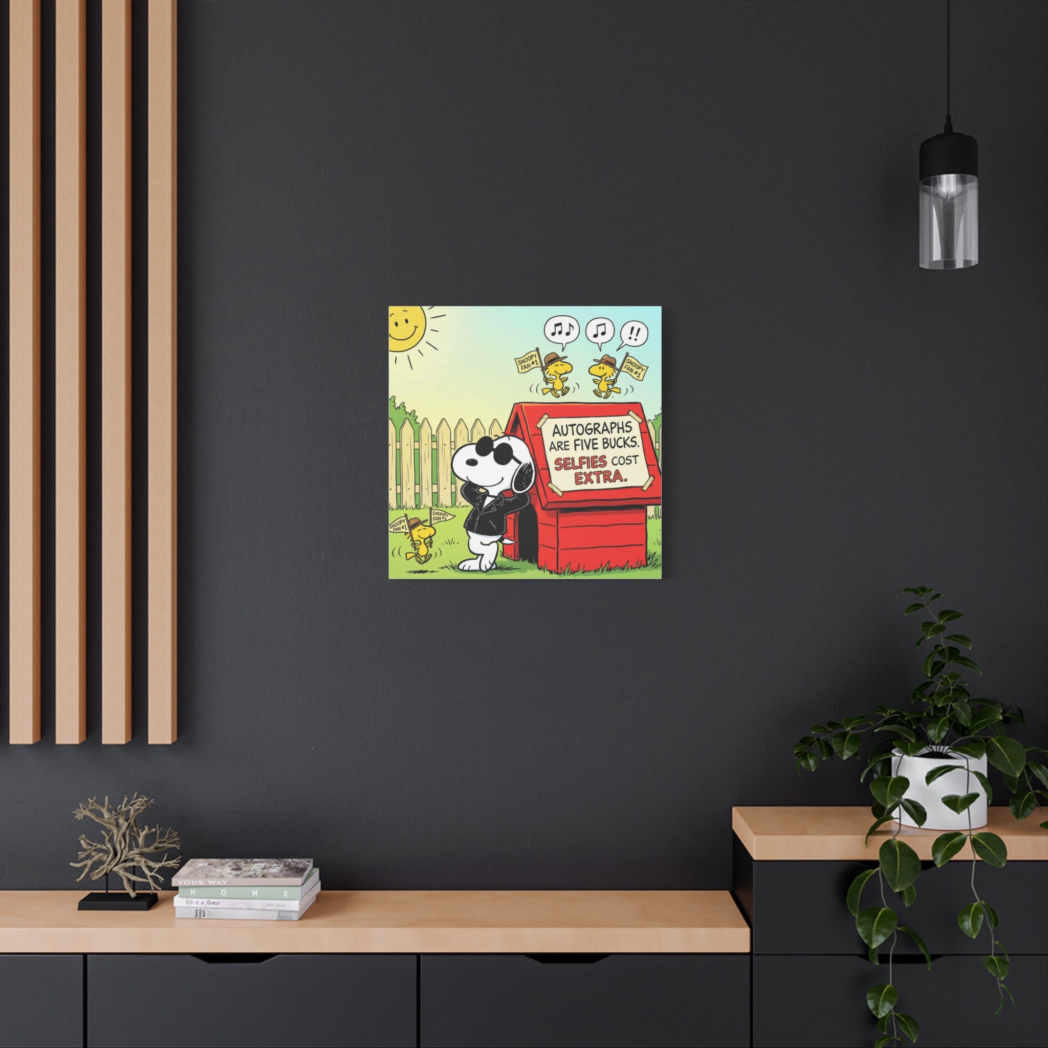 Snoopy Selfies Canvas