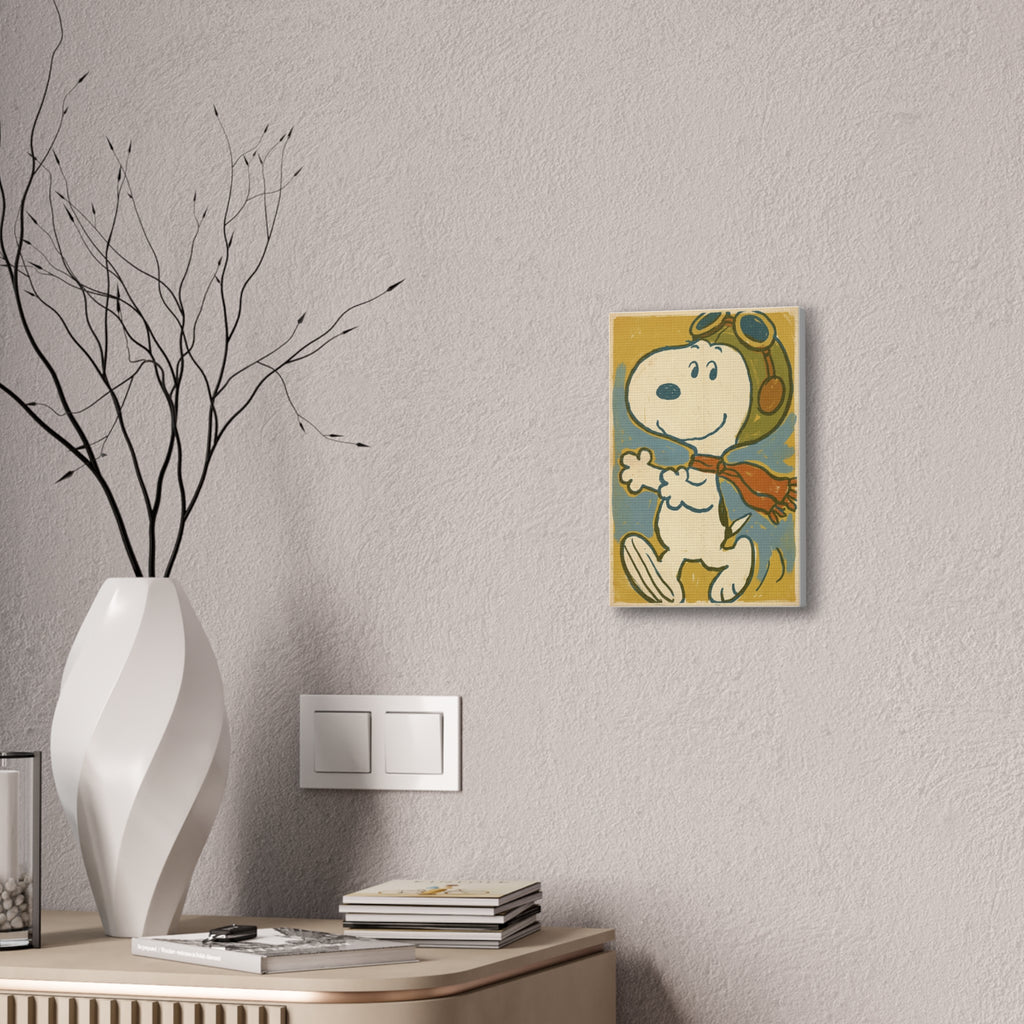 Vintage Snoopy Pilot Canvas
