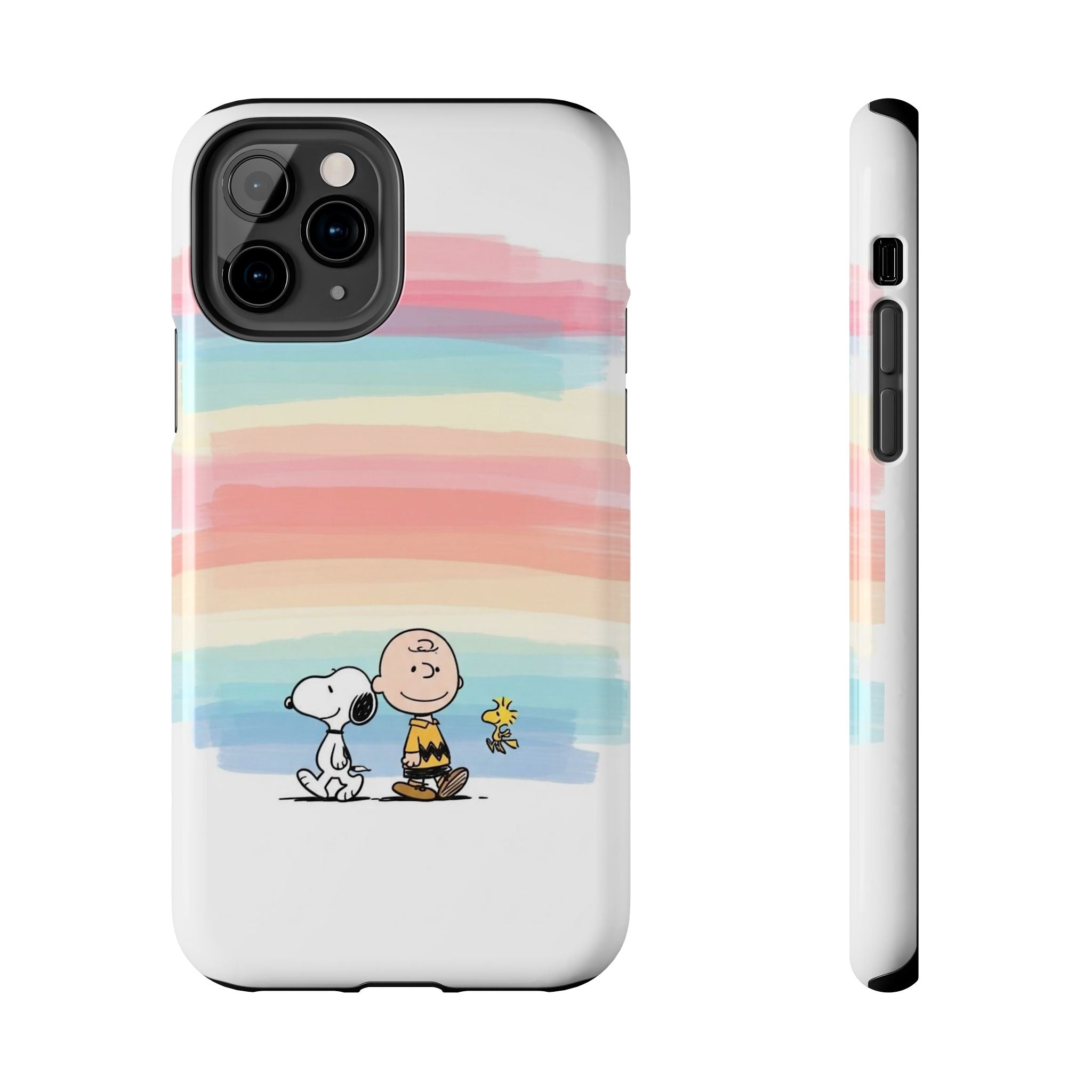 Pastel Stripe Peanuts Phone Case