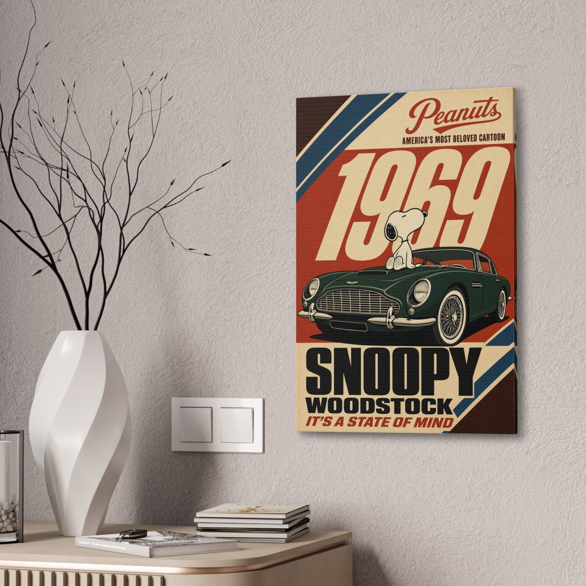 Woodstock 1969 Poster Canvas