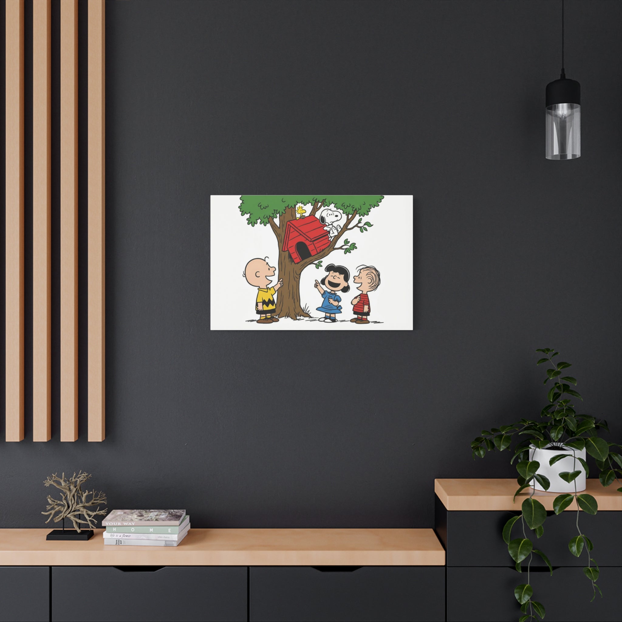 Peanuts Snoopy Red Doghouse Canvas