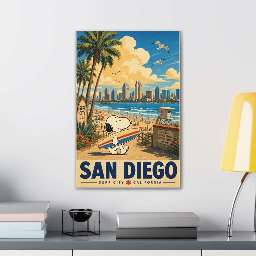Snoopy San Diego Canvas