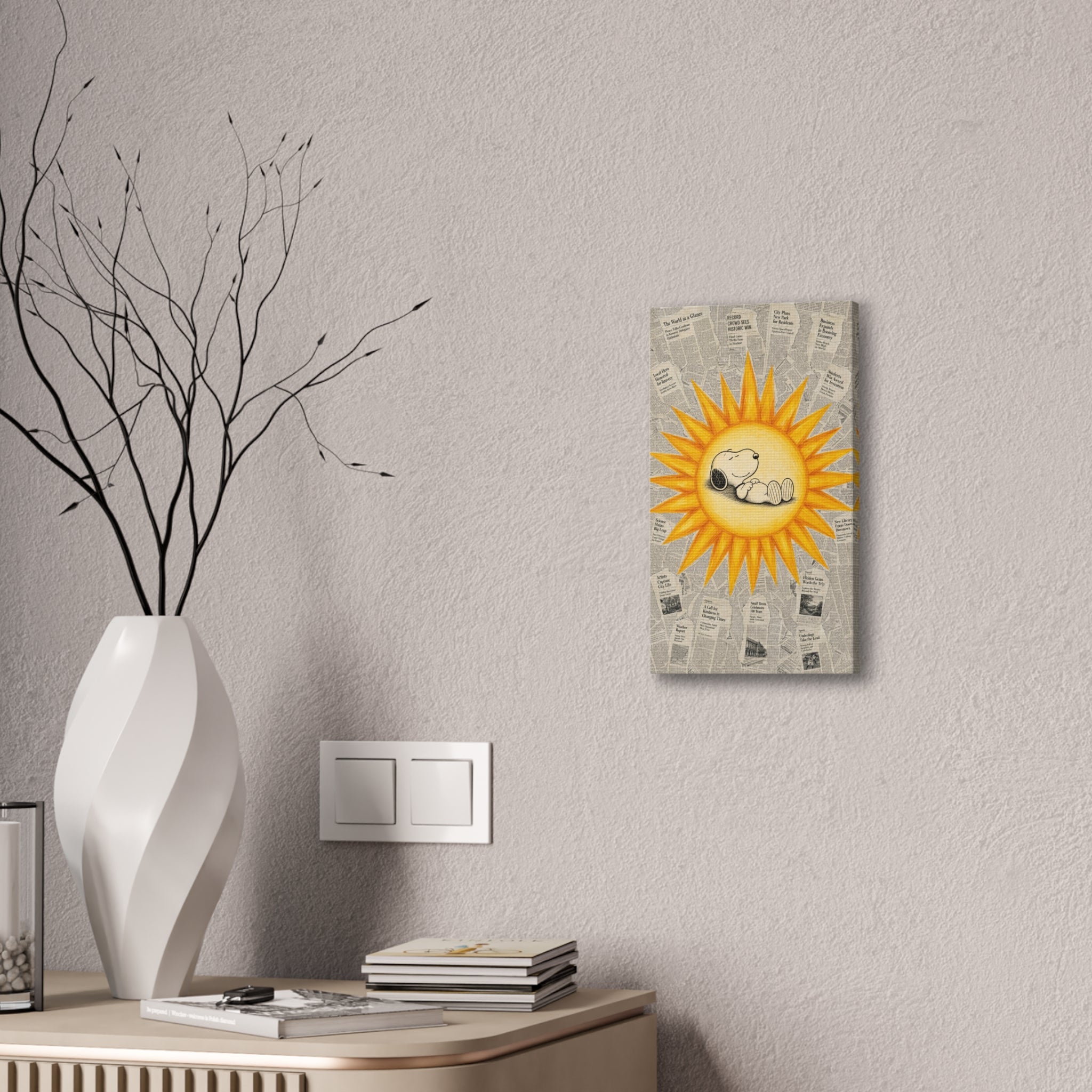 Snoopy Sun Canvas