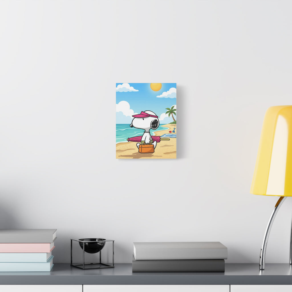 Snoopy Beach Day Canvas