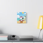 Snoopy Beach Day Canvas