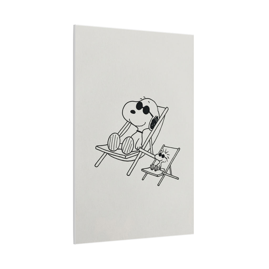 Relaxing Dog Lounge Canvas