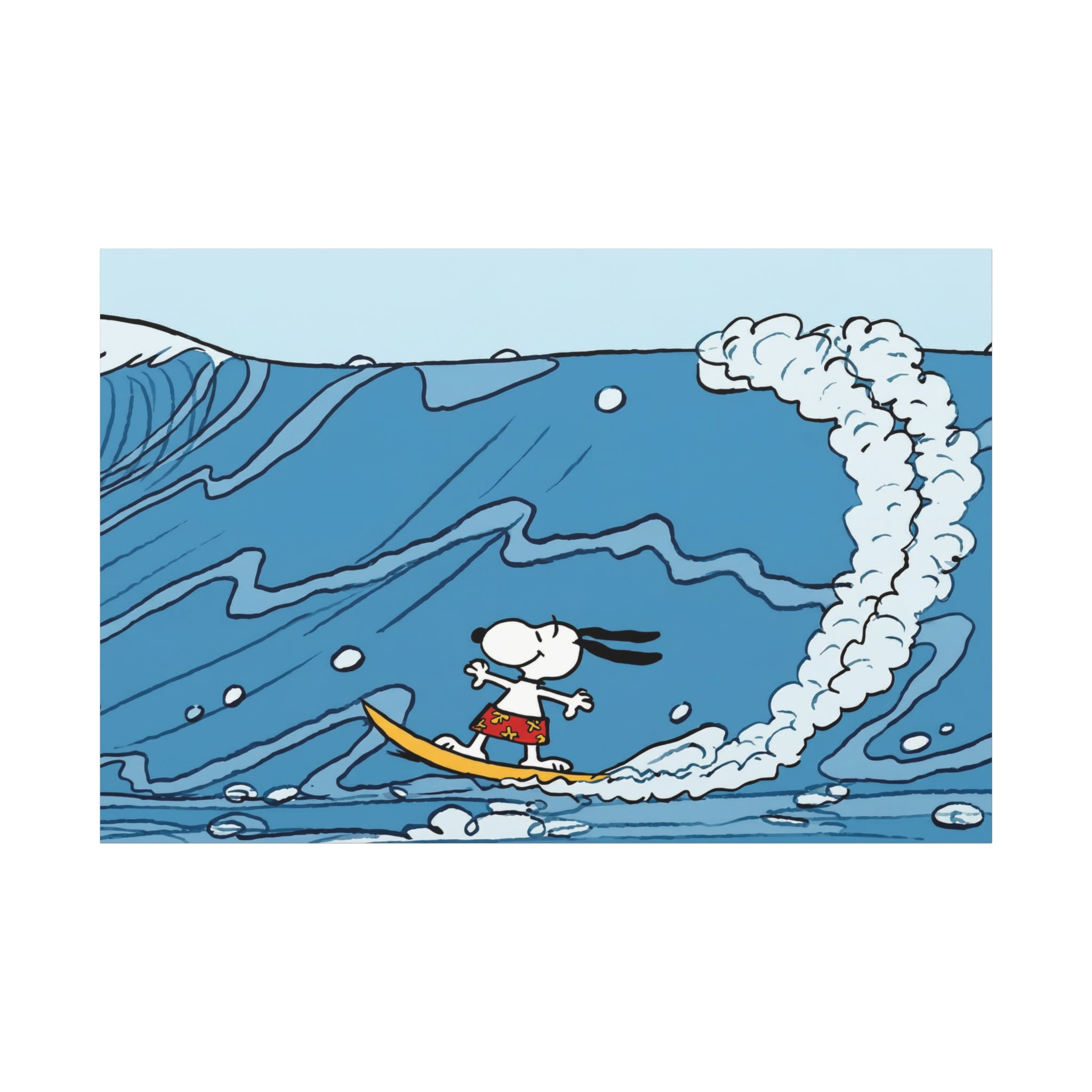 Surfing Snoopy Canvas