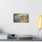 Mediterranean Seaside Canvas