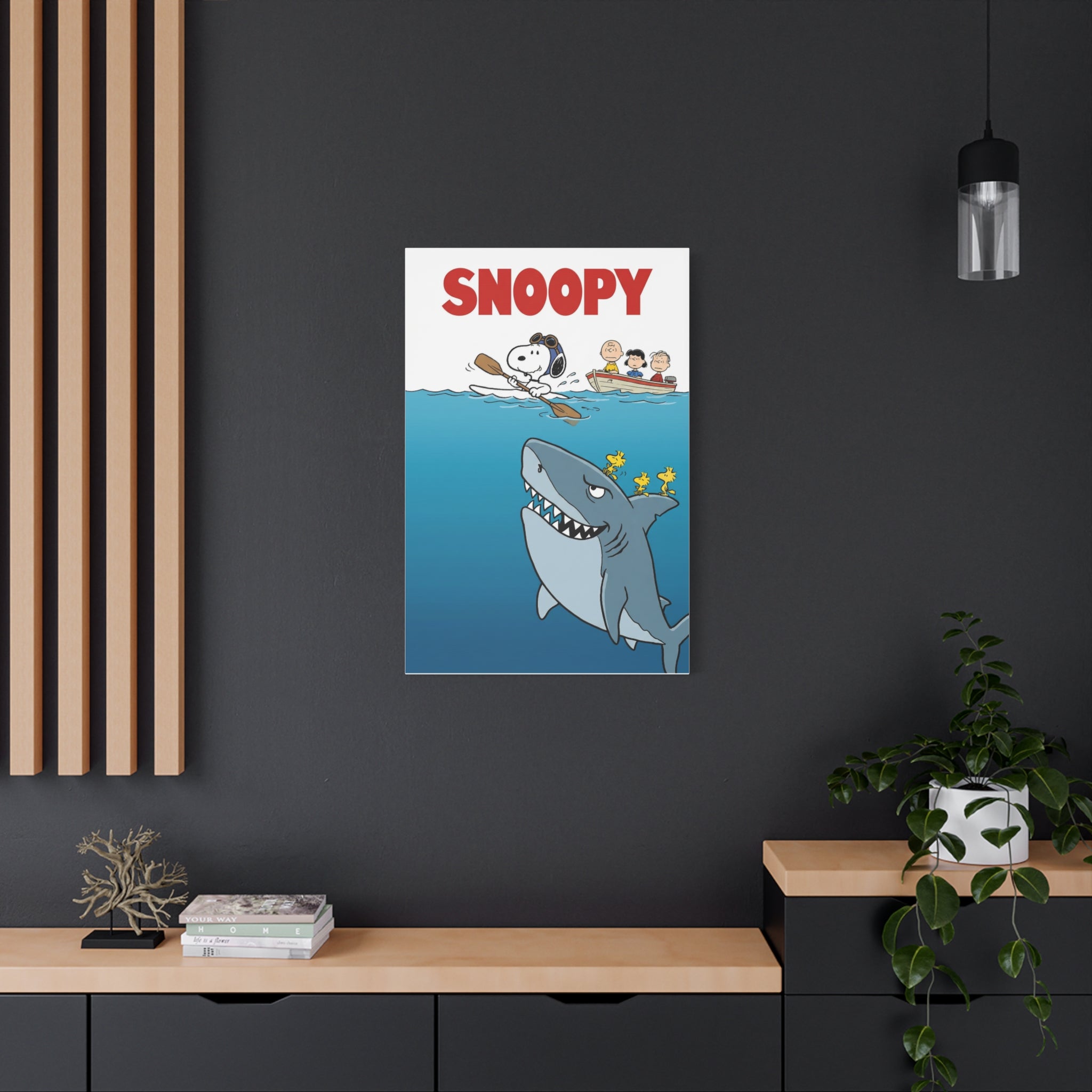 Snoopy Jaws Remake Canvas