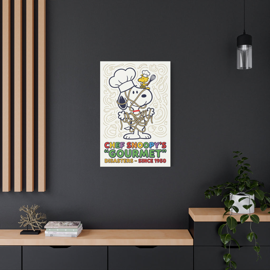 Chef Snoopy Gourmet Canvas