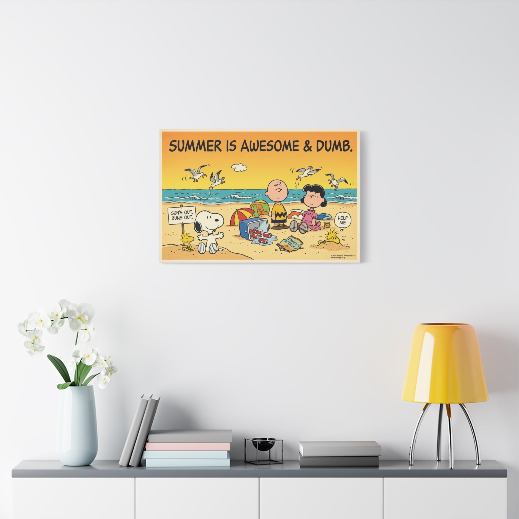 Summer Awesome And Dumb Canvas