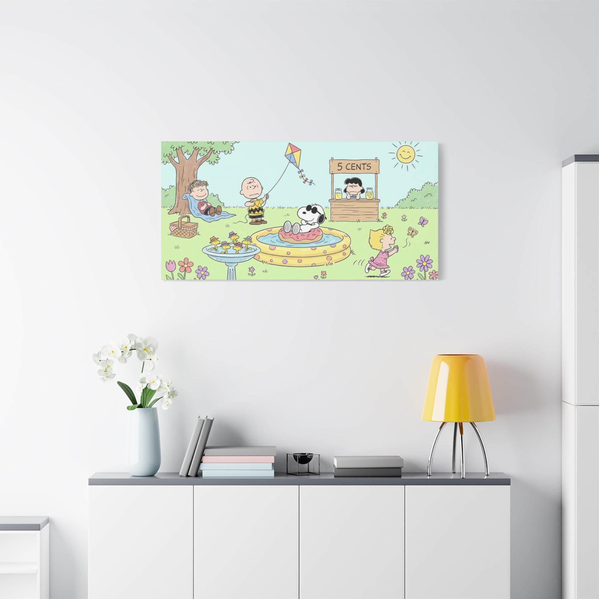 Peanuts Summer Yard Canvas