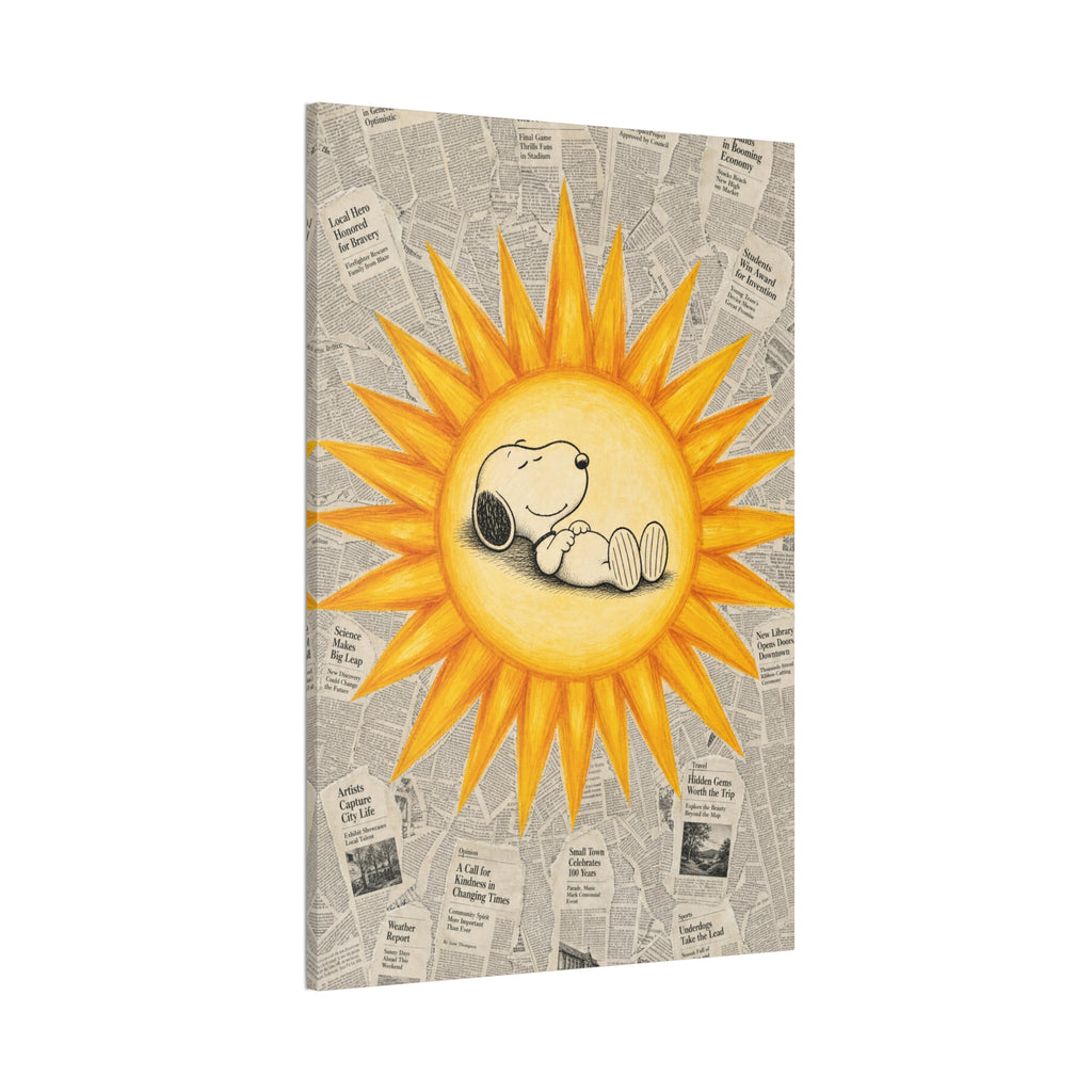 Snoopy Sun Canvas