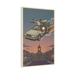 Time Traveling Dog Canvas