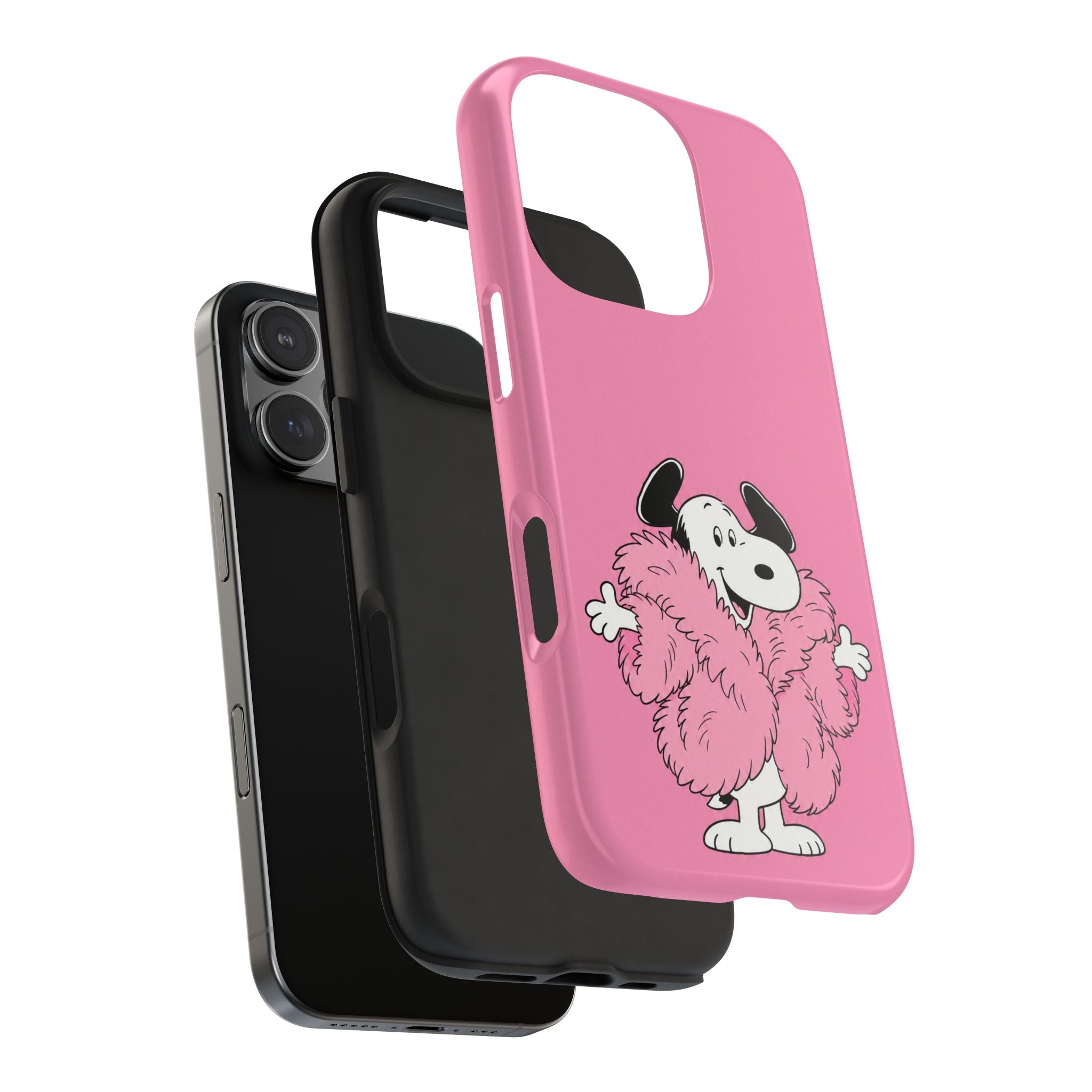 Pink Fuzzy Coat Case