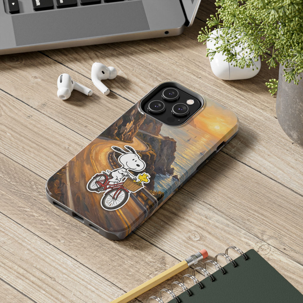 Snoopy Woodstock Bicycle Phone Case
