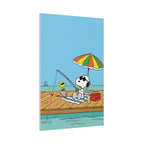Fishing By Pier Canvas