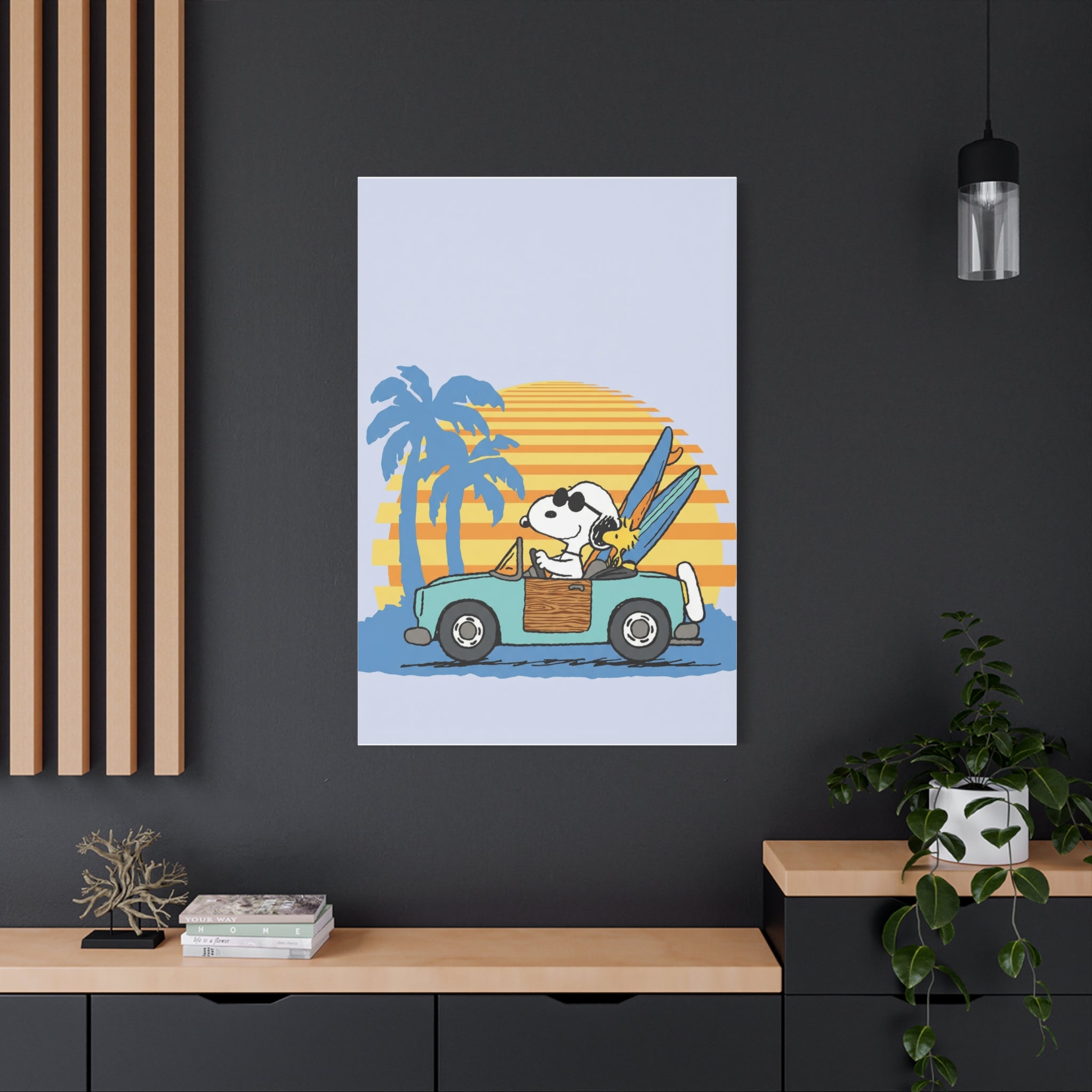 Surfboard Car Canvas
