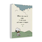 Isaiah 60:22 Snoopy Canvas