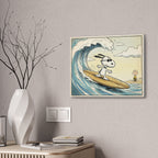 Vintage Surf Art Canvas