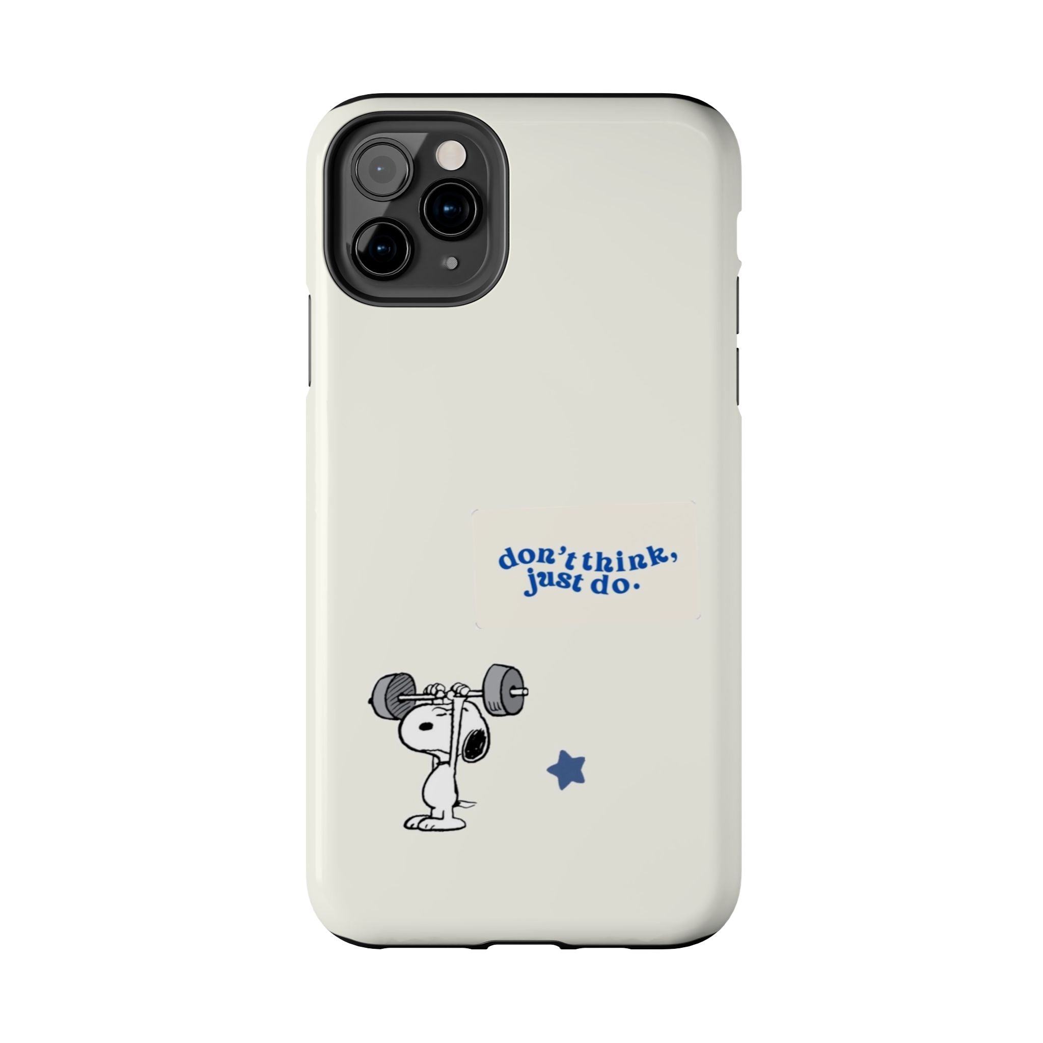 Snoopy Weightlifting Phone Case