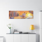 Surfing Snoopy Poster Canvas