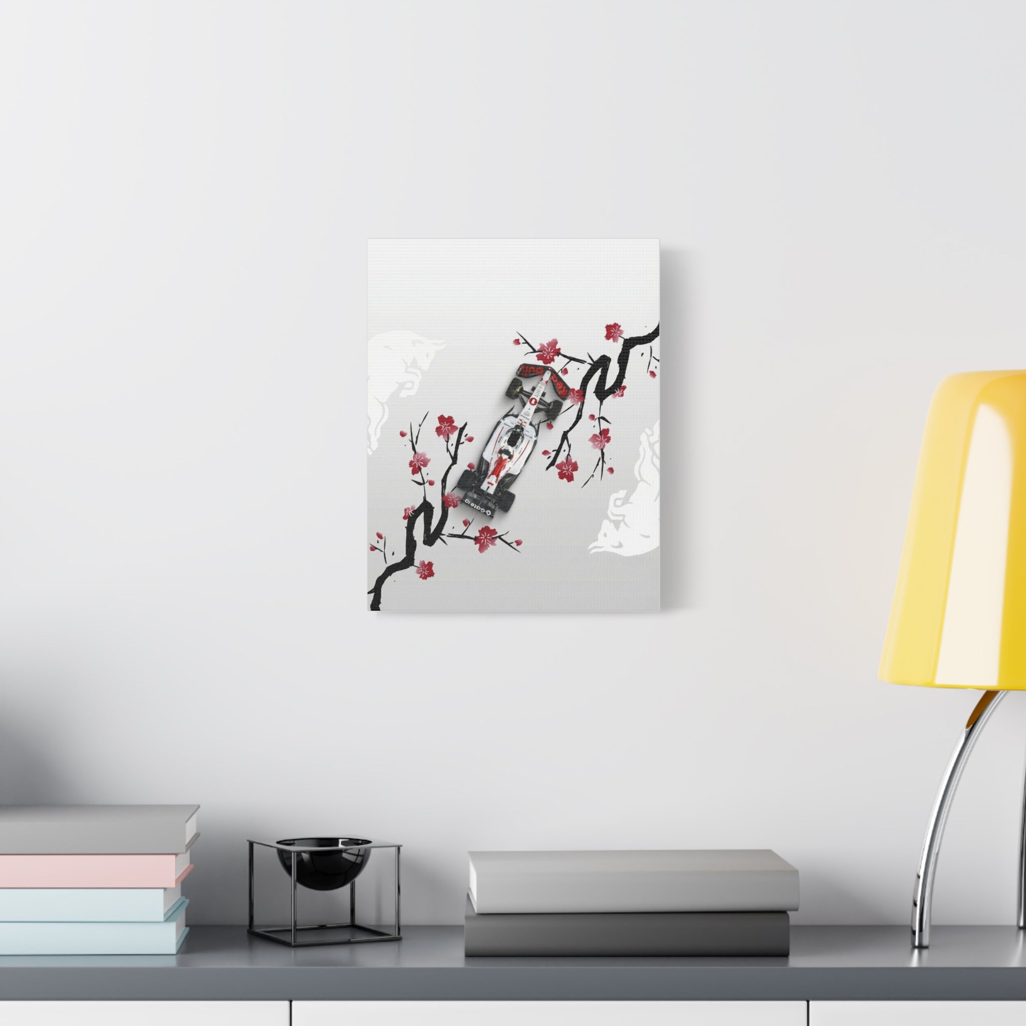 Racing Car Blossom Canvas