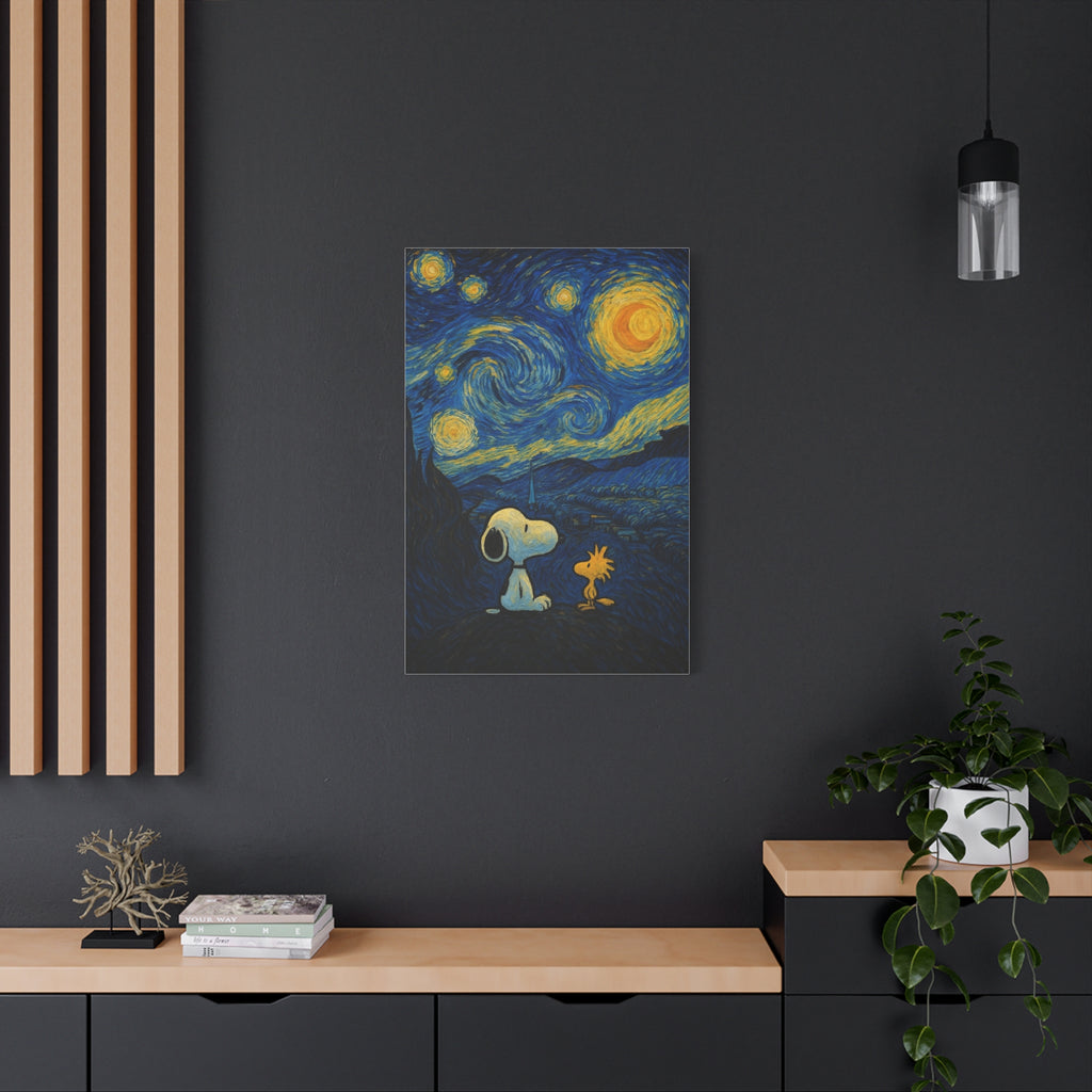 Starry Night Friends Canvas