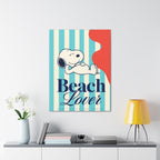 Snoopy Beach Lover Canvas
