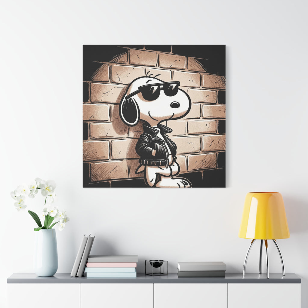Cool Sunglasses Dog Canvas