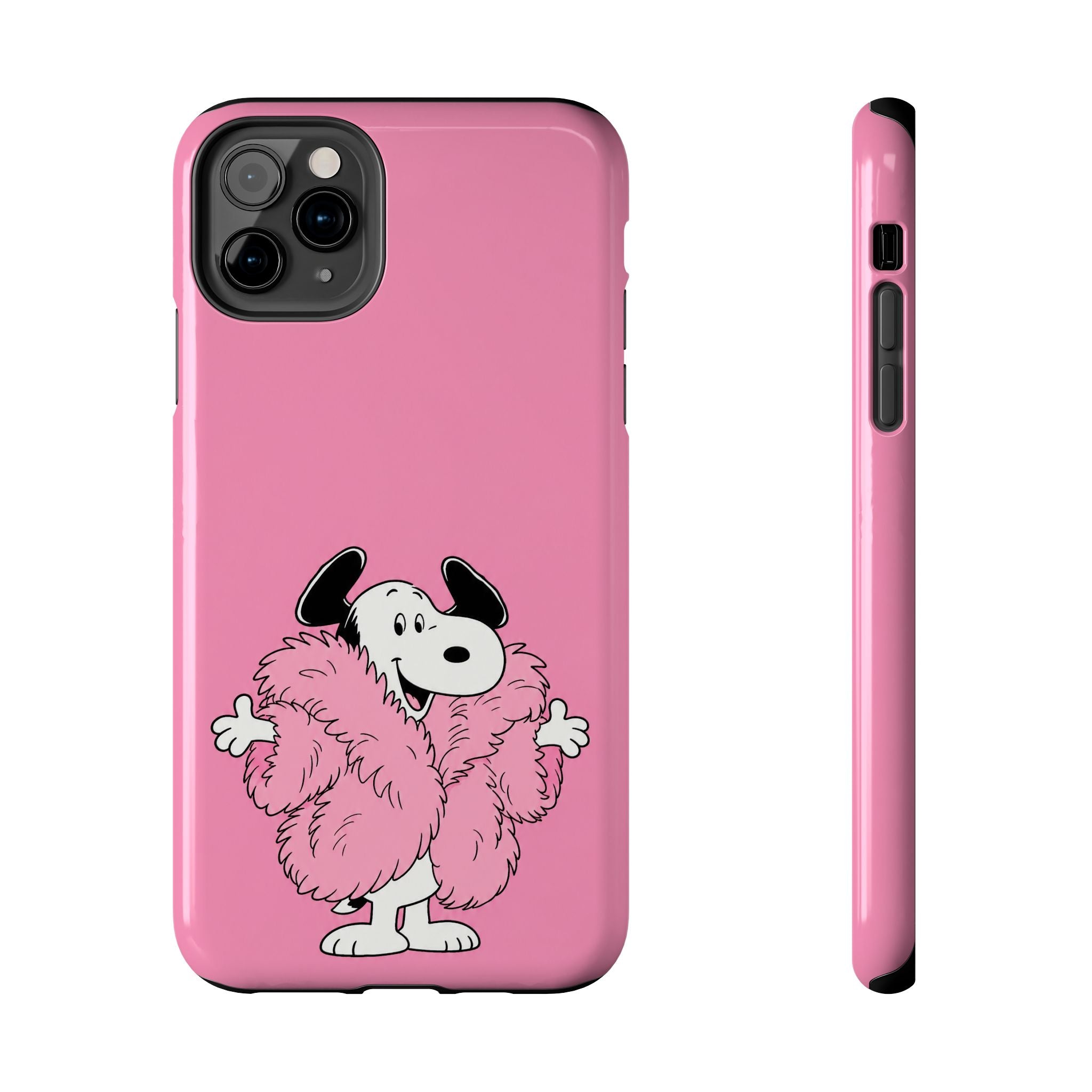 Pink Fuzzy Coat Case
