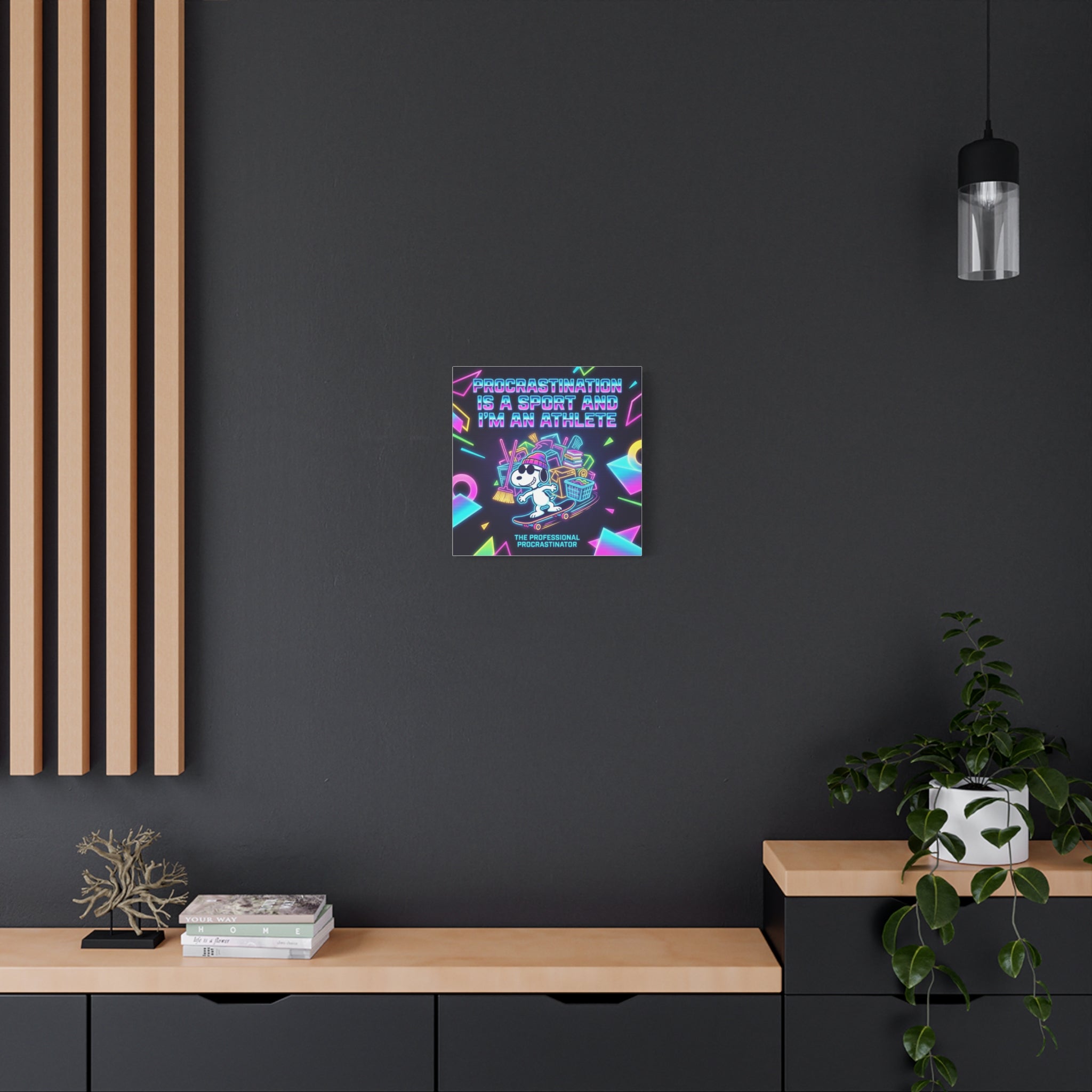 Procrastination Sport Snoopy Canvas