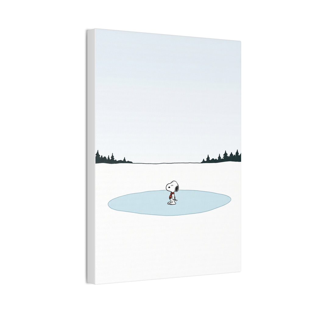 Snoopy Ice Rink Canvas
