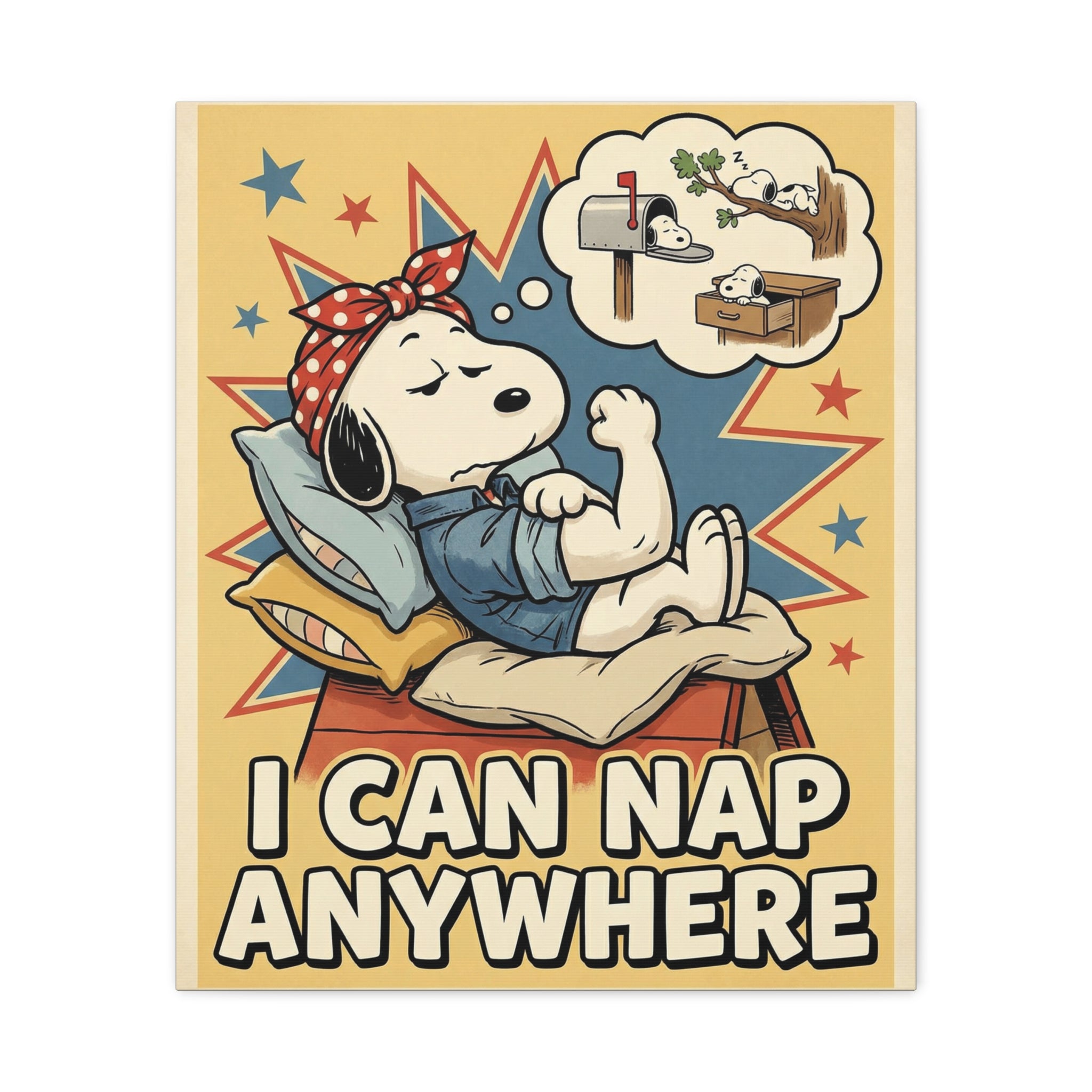 I Can Nap Anywhere Canvas