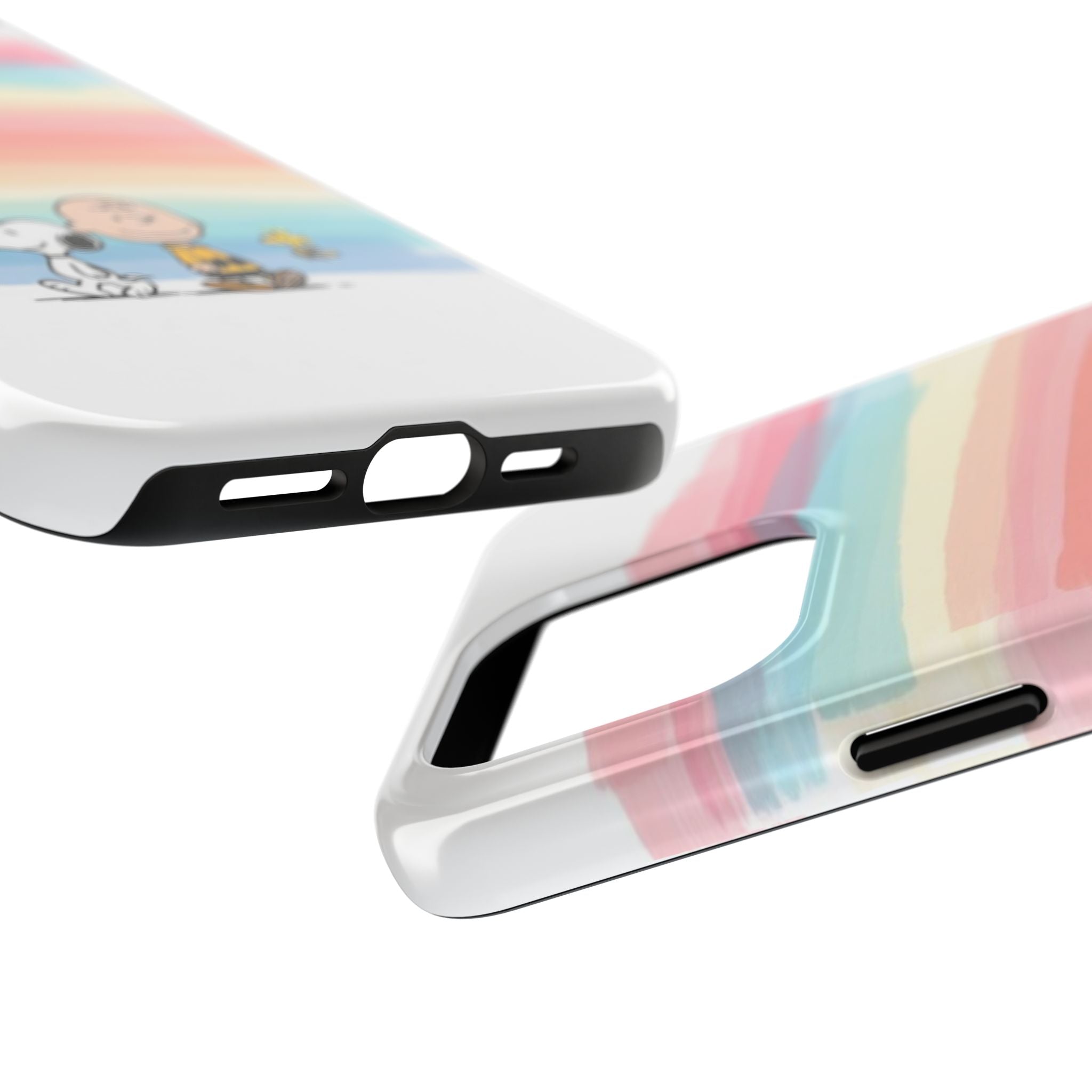 Rainbow Stripe Snoopy Phone Case