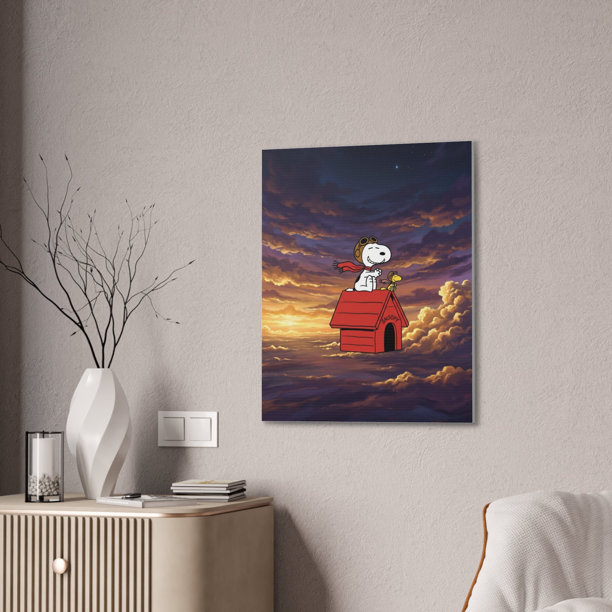 Flying Ace Snoopy Canvas