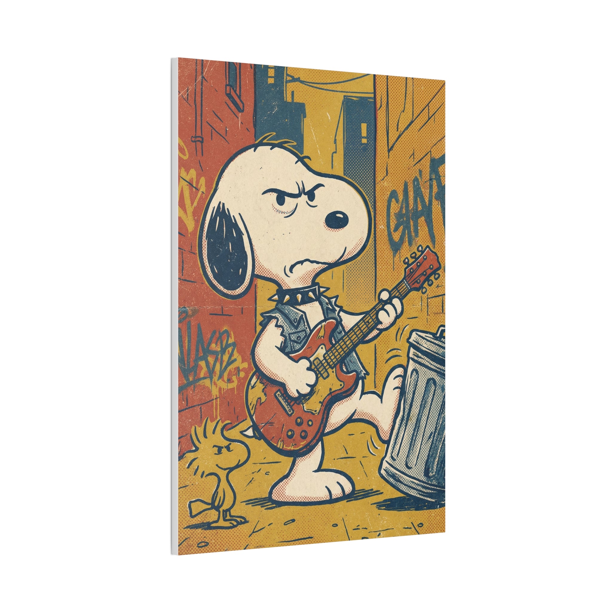 Grunge Rock Snoopy Canvas