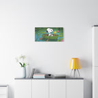Snoopy Rowboat Canvas