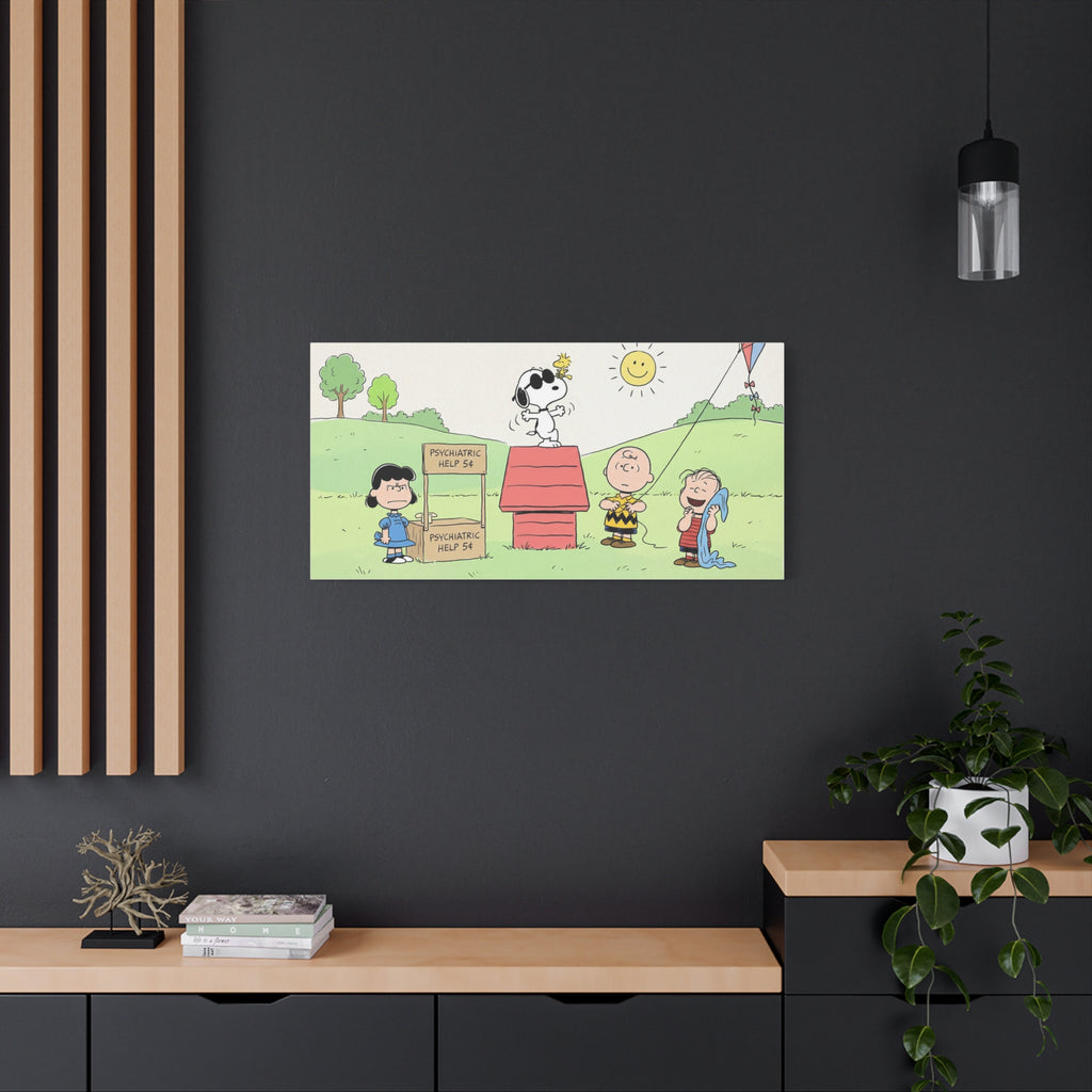 Woodstock Cartoon Scene Canvas