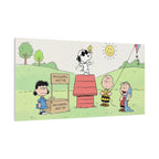 Woodstock Cartoon Scene Canvas