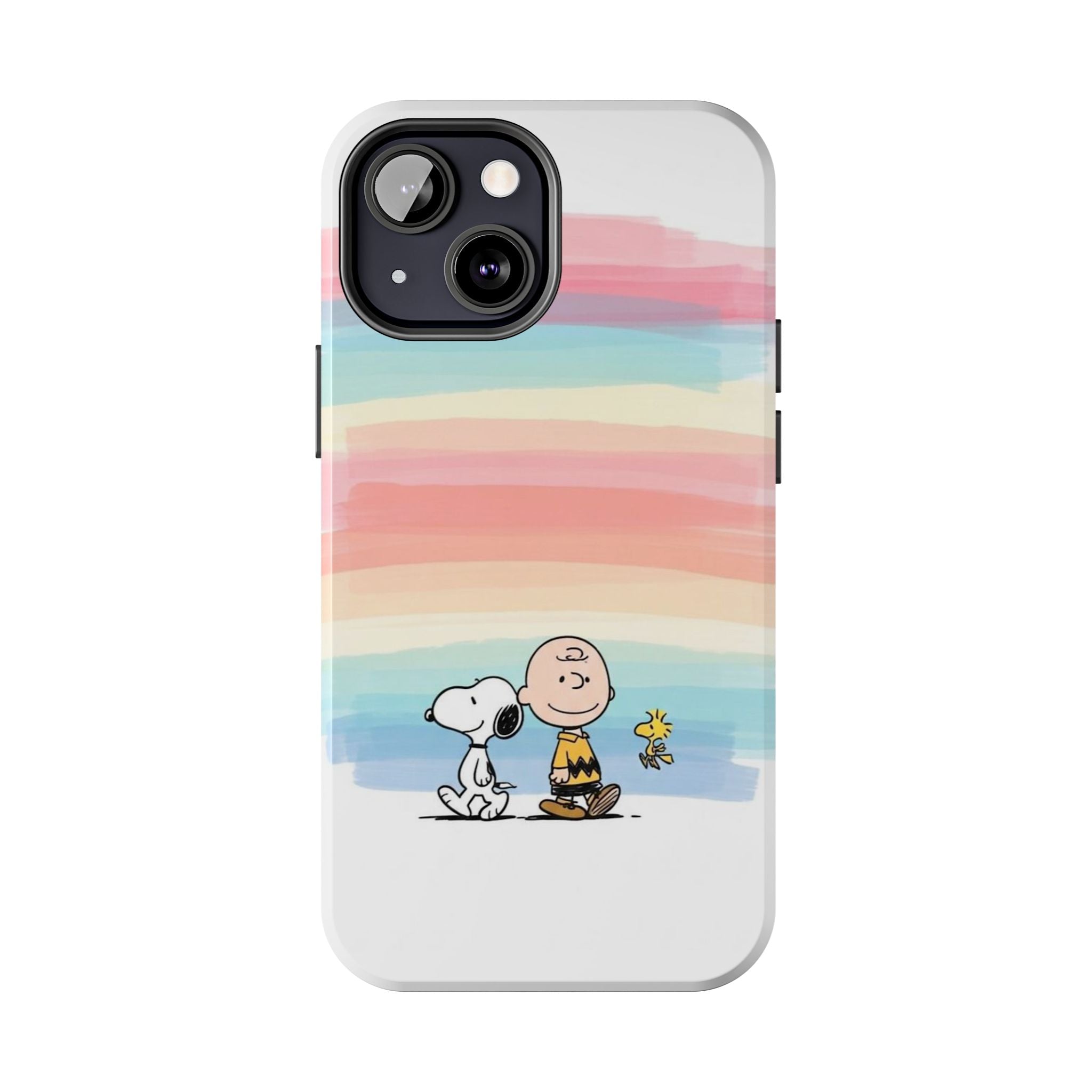 Pastel Stripe Peanuts Phone Case