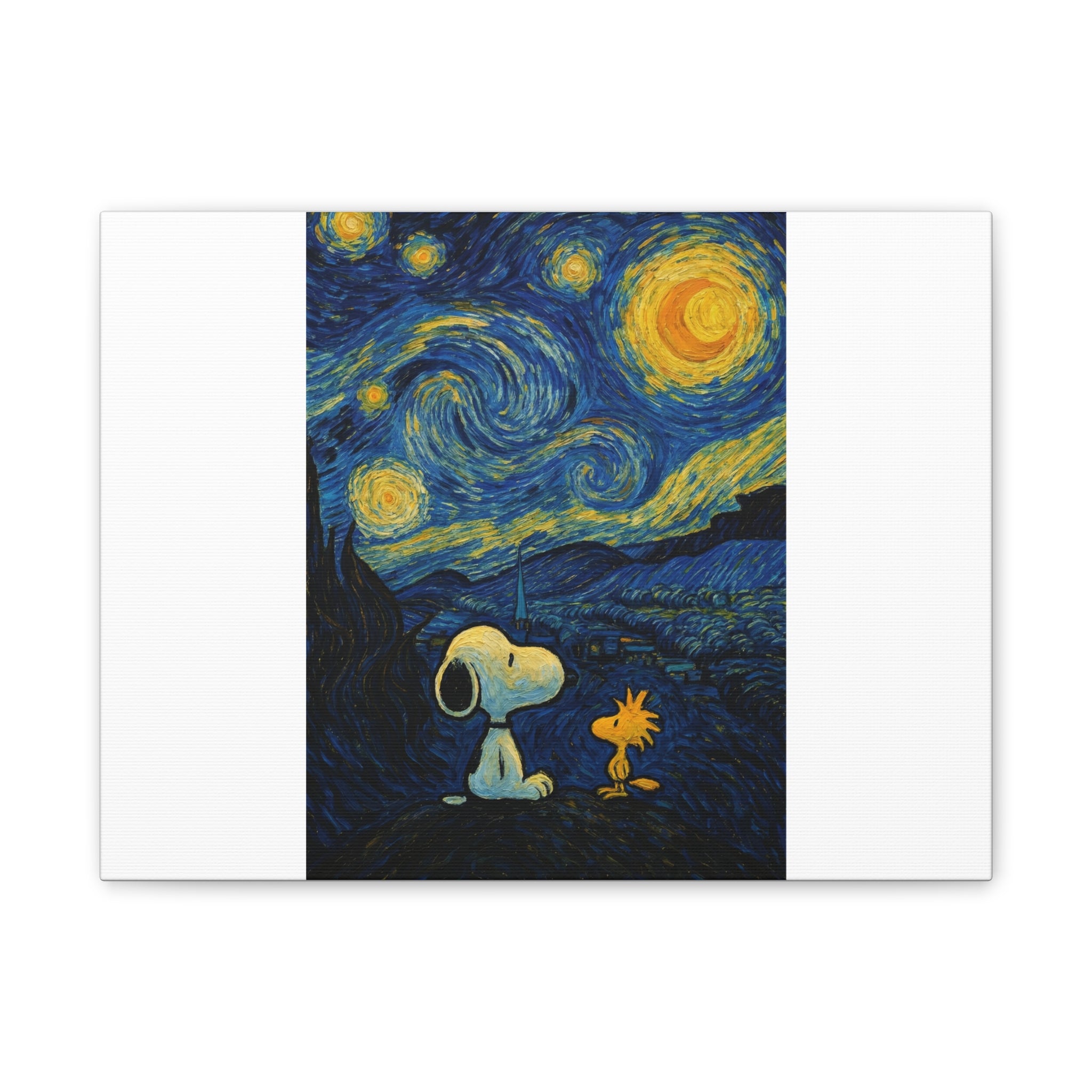 Snoopy Paris Autumn Canvas