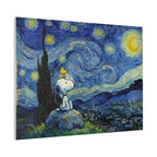 Snoopy Woodstock Starry Canvas