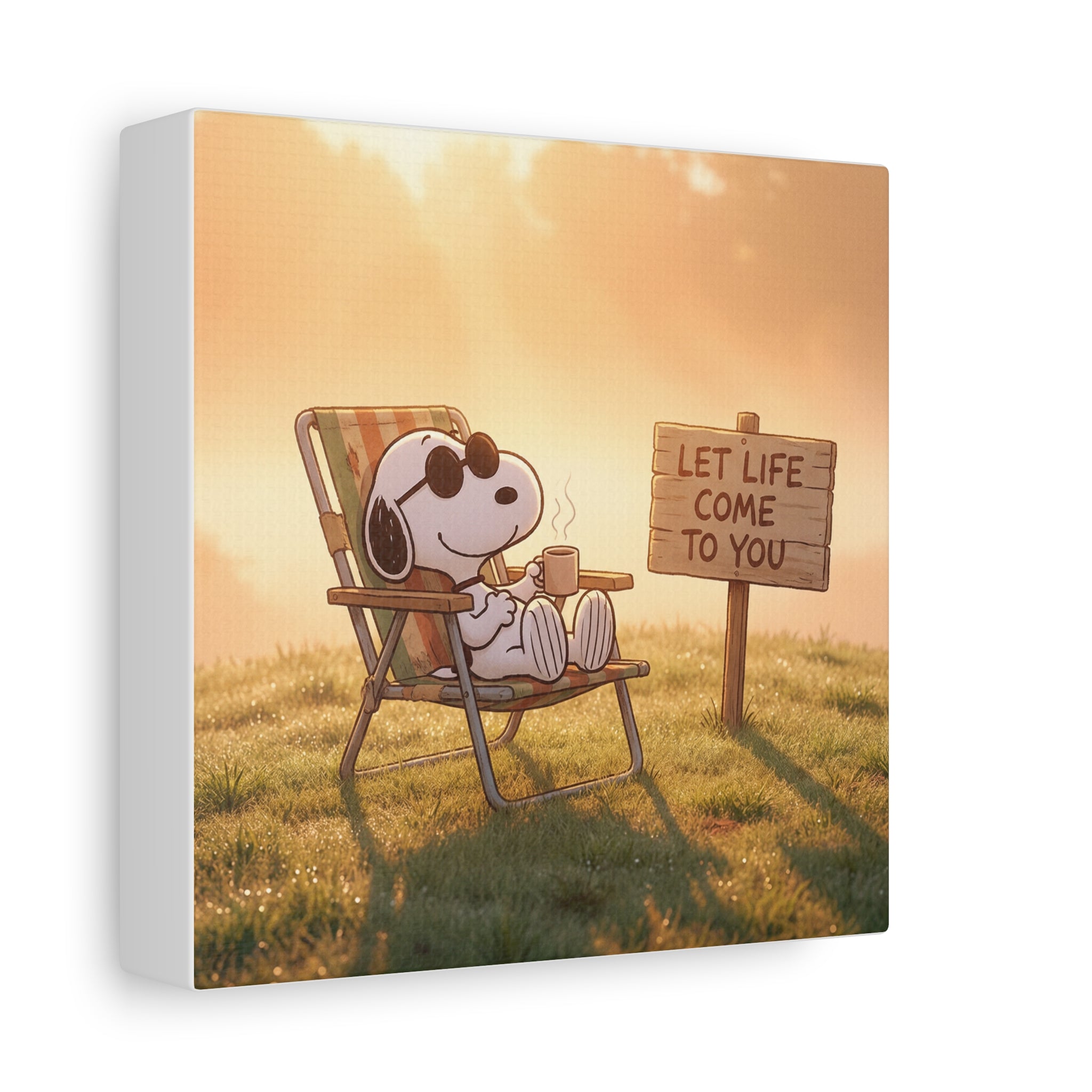 Relaxing Snoopy Canvas