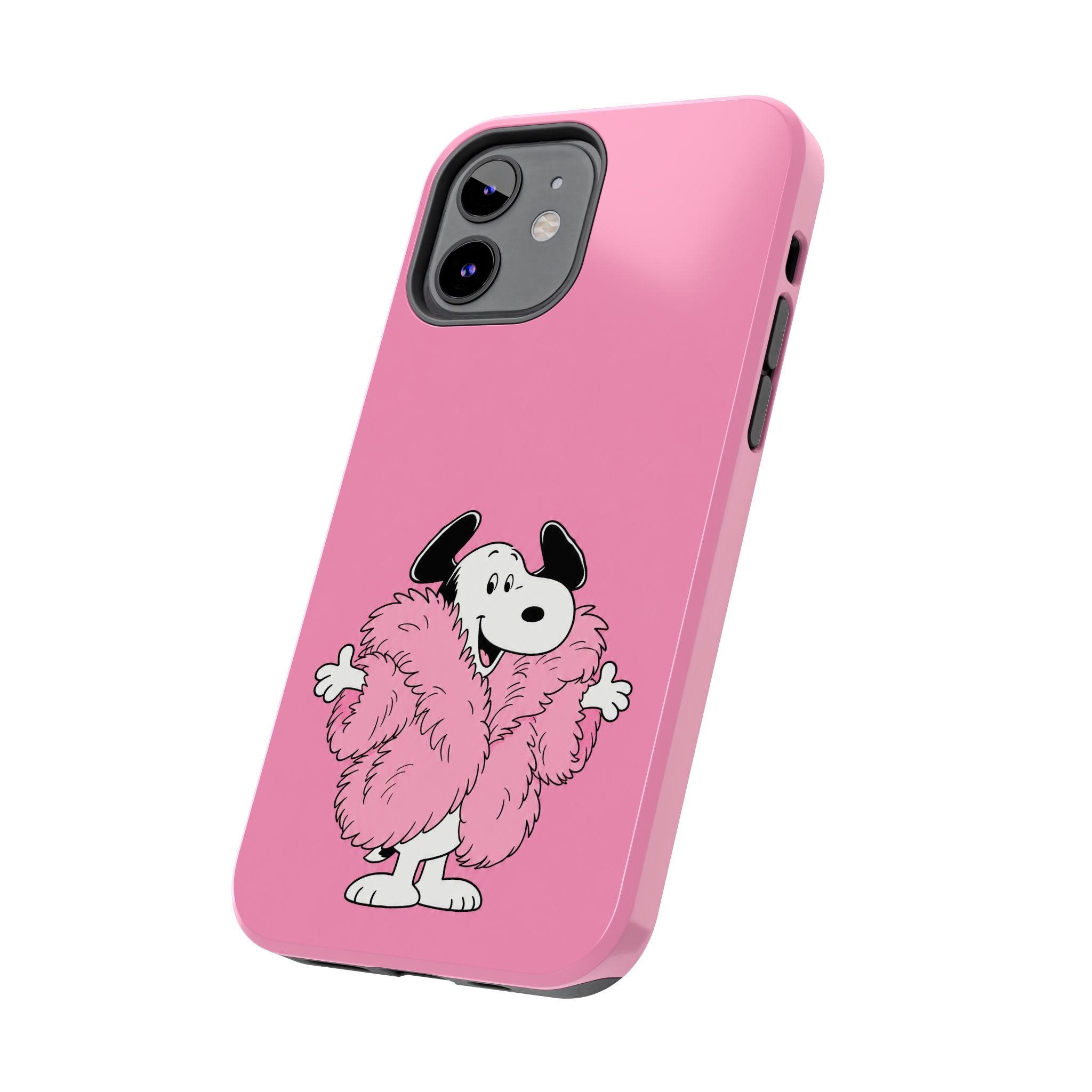 Pink Fuzzy Coat Case