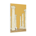 Snoopy among Ancient Columns Canvas